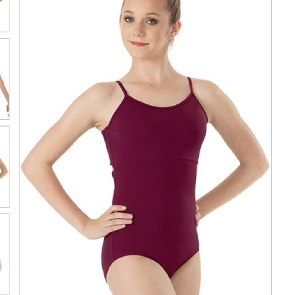 Black Cherry Crossed Back Leotard/ Bodysuit